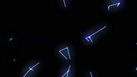 Lichtbögen,-Neonblitz,-Retro-Zukunft,-VR-Spannung,-Glühvektor,-Tron-Schleife,-4K